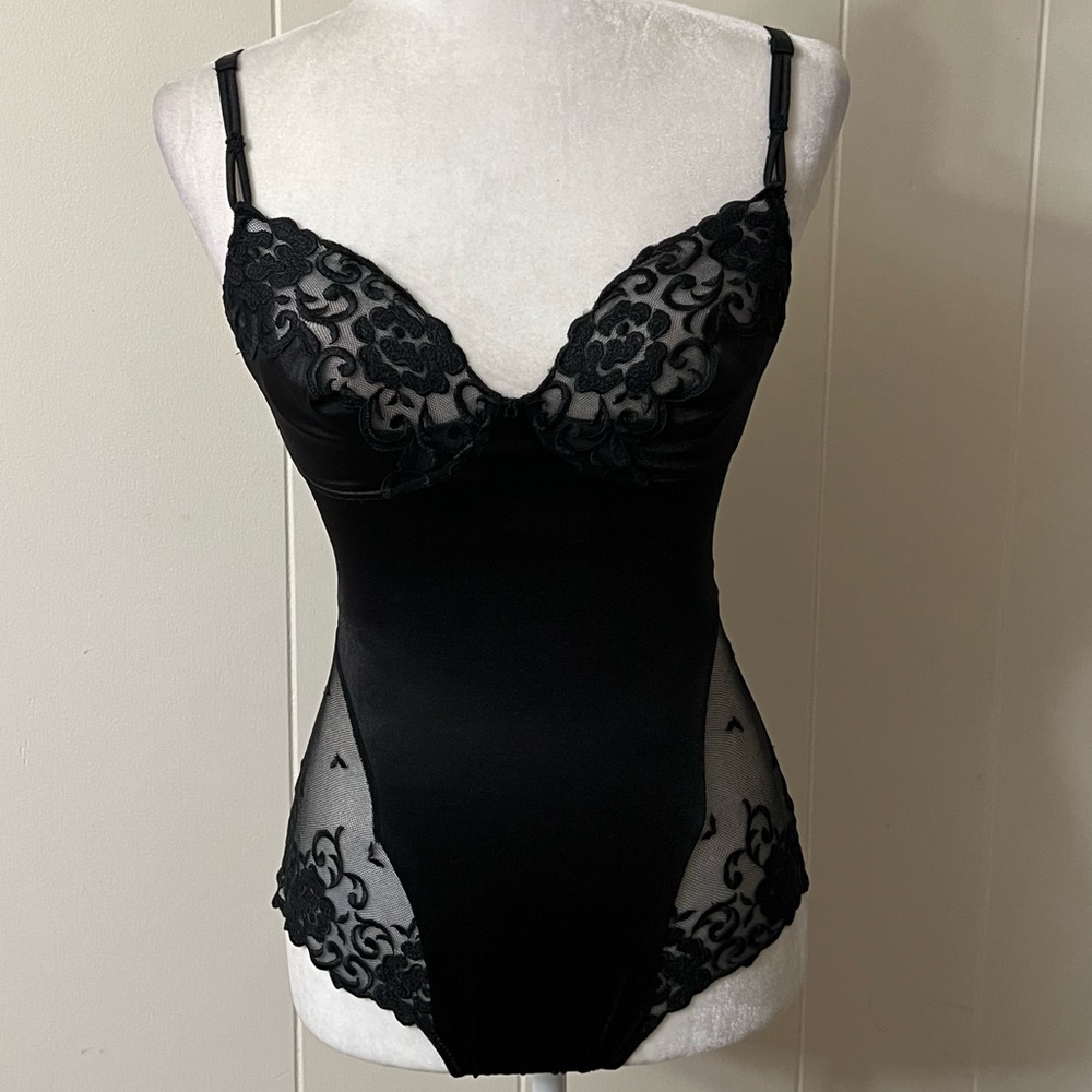 La Perla Malizia Italy vintage luxurious bodysuit black lace feminine sexy NWT - Picture 10 of 14